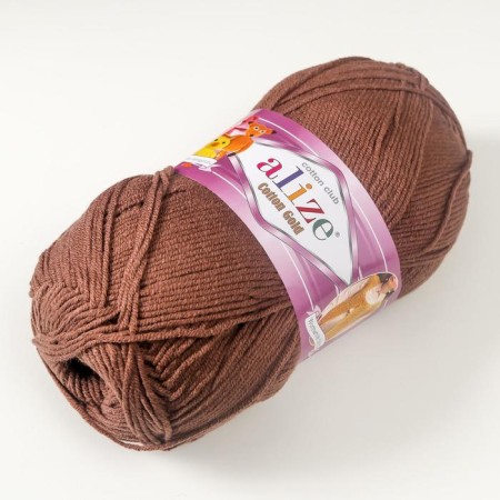 Yarn "Cotton Gold" 55% cotton, 45% acrylic, 330m/100g (493)-1