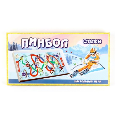 Игра настольная, "ПИНБОЛ Слалом" 31х16х4.5 см-4