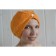 Women's set for the sauna (Pareo+Chalma) with embroidery, orange