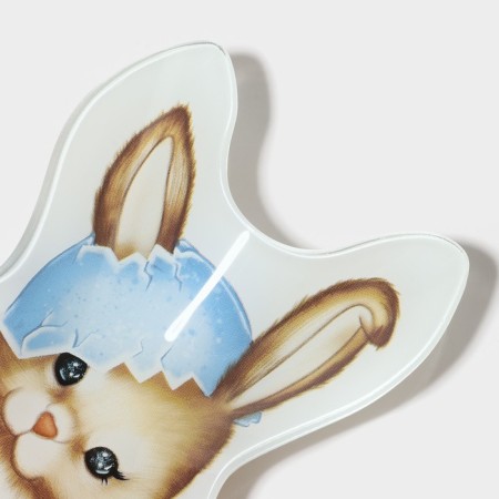 Glass Serving shares "Easter rabbit", 21 × 13.5 × 1.8 cm-4