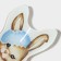 Glass Serving shares "Easter rabbit", 21 × 13.5 × 1.8 cm