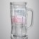 Glass beer mug "First alcohol help", 500ml
