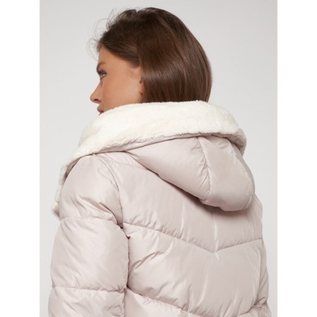 Coat insulated winter female, size 50, beige color-21