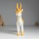 Polystone souvenir "Deer with sprinkling and large horns" 15.5x5x22 cm