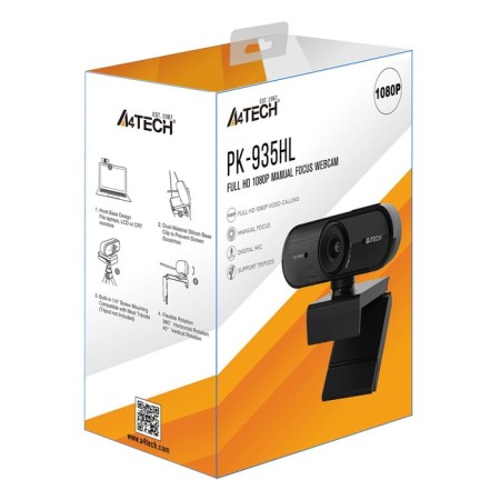 Camera Web A4Tech PK-935HL Black 2MPIX (1920x1080) USB2.0 with a microphone-4
