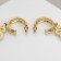 Earrings Metal "Snake" unique, color gold