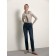 Women's jeans with a high landing CONTE Elegant Straight Leg, 3XL size, color Blue Black