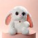 Soft toy "Bunny La Pu-la", white color, 20 cm