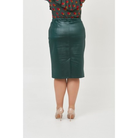 Female skirt, size 54, green color-4