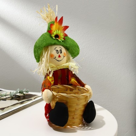 Flower stand, 1 pot, d = 9 cm, h = 9 cm, mix, “scarecrow”, greengo-5