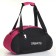 Sports bag with lightning, external pocket, black/raspberry color