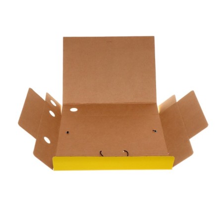 Archive folder on gum Calligrata, microhofrocarton, 75 mm, up to 700 l, yellow-6