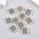Busina for creativity Metal "Pattern of nodes" silver 1x1 cm