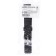 18 mm watch strap, silicone, l-21 cm, black
