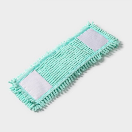 Nozzle for a flat mop of the share "pastel", 43 × 13 cm, microfiber booklies, 80 grams, mint color-3