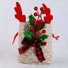 Gift bag with horns, 22 × 12 cm, species mix