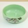 Deep plate ceramic Lemon Flowers, 14.5 cm, 550 ml, green color