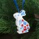 A set of Christmas tree toys "Winter Berry", 5 pcs.