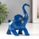 Souvenir Polystone "Blue Elephant" 4.5x10x12.3 cm
