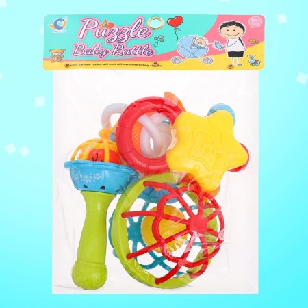 A set of rattles with teeth teeth, 7 items-9