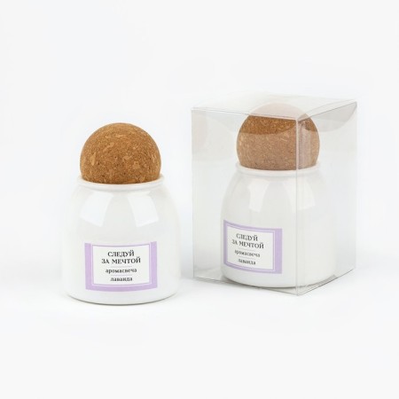 Aromatic candle “Follow the dream”: Lavender, 9 x 6.5 cm.-2