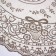 Openwork napkin Grace, oval 30 x 45 cm, beige color
