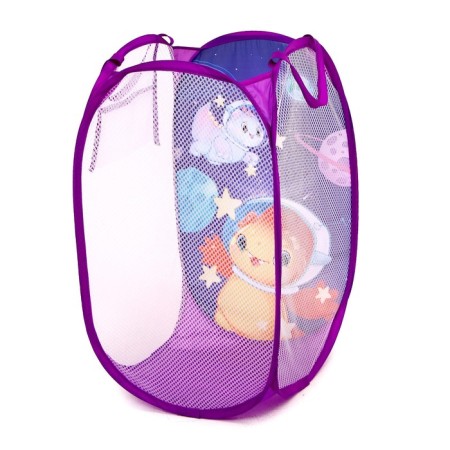 Basket for storage of toys "Space Friends", 57 x 34 x 34 cm, purple-4