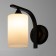 Sconces "Alatea" E27 40W black 10x23 cm