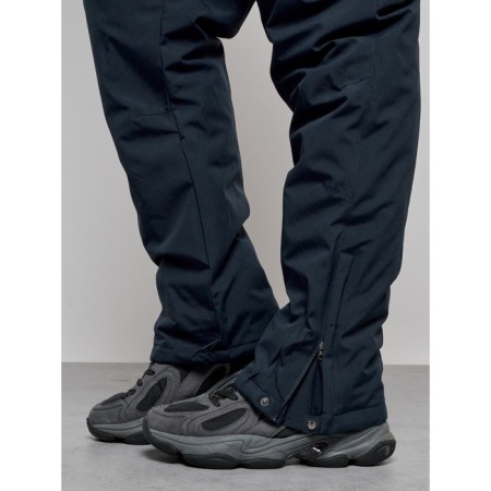 Ski costume male winter, size 56, dark blue color-19