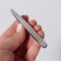 Pinzet "Premium" beveled, wide, 9.6 cm, on the blister, silver color