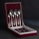 Set of dining room "Uralochka", 12 objects, thickness 2 mm, decorated box, silver color