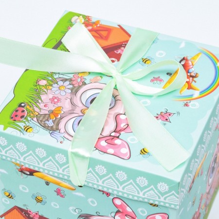 Self -assembly box "Children's" owl 15x15x15 cm-2