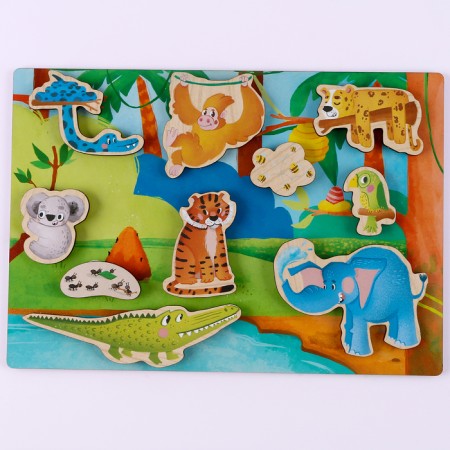 The training board with Velcro "Where is the house. Tropics"