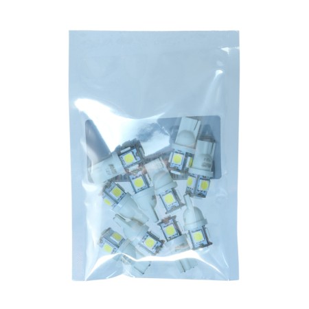 LED lamp AVS T027-10 T10, White, W2.1X9.5D, 5050 3 Chip, W5W, 10 pcs-5