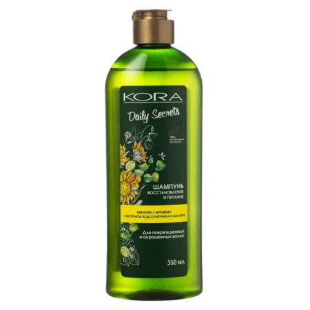 Kora Shampoo "Restoration and Nutrition", 350 ml
