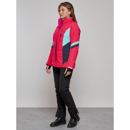 Ski jacket women's winter, size 46, pink color-11