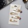 Invisibility for hair "Ophelia" (set 4 pcs) butterfly, 4.5 cm, gold