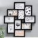 Photo frame plastic in 10 photos 10x15 cm "passage" black 55x48.5 cm