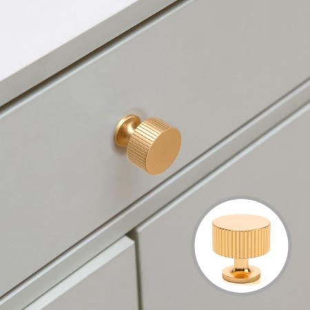 Handle button Cappio PK326, D = 28 mm, color gold