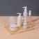 Organizer for storing cosmetic supplies "Rafael", 24.5 × 16.5 × 6.5 cm, golden color