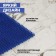 Coating carpet bristle without the base "grass", 40 × 53 cm, blue color