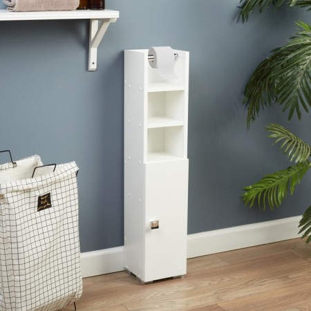 Quarter 20 bathroom cabinet with paper holder, 20 x 19 x 95 cm