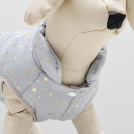 Dog jacket "Star Way", size XXL, gray (DS 44, Osh 36, OG 48 cm)-4