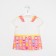 Set for girls, height 80 cm, pink-yellow color