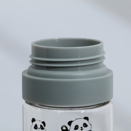 A water bottle with a panda suspension, 600 ml-4