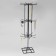 Turntable, 3 tiers of 8 hooks, 20 × 20 × 61, black color