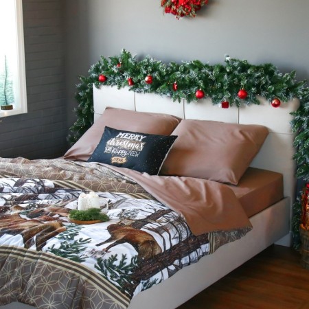 Bed linen Ethel 2 joint venture “Deer” 175*215 cm, 200*220 cm, 70*70 cm - 2 pcs-1