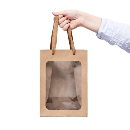 Gift package, with a window, 25 x 18 x 13 cm, craft-3