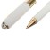 Ballic handle, 0.5 mm, BrunovisConti Monaco, blue rod, Soft Touch body white, in case