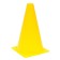 Cone, yellow color, 20 cm